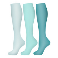 Chaussettes de compression pour la course en extérieur, multicolores, hauteur genou, pour hommes et femmes, en stock chez les fabricants