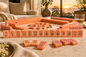 Jeu de Mahjong américain de 166 tuiles en acrylique gravé, personnalisable avec étiquette privée, fabricant - Product Image 2