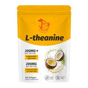 Gélules Molles de L-Théanine Haute Puissance pour la Santé, Favorisant la Qualité et la Durée du Sommeil, et l'Équilibre Mental, la Calme et la Concentration - Product Image 1