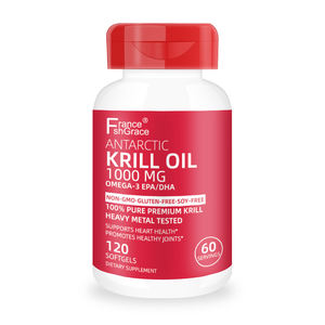 Recién llegado, aceite de Krill 350mg Omega <span class=keywords><strong>3</strong></span>, de aceite de cápsulas blandas Krill, complementa la astaxantina antioxidante para adultos - Product Image 1