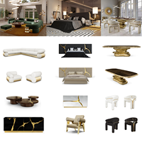 Meubles de salon modernes et luxueux, ensemble de canapés de salon, canapé sectionnel en tissu en forme de L de luxe pour la maison