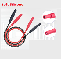Câble d'extension en silicone souple 198 *0.08mm, cuivre étamé 15A, 1m, avec fiche banane de sécurité 4mm mâle-femelle, 100cm