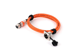 Câble XLR 3 broches XLR prise femelle vers mâle montage sur panneau <span class=keywords><strong>convertir</strong></span> câble d'extension, châssis <span class=keywords><strong>audio</strong></span> AUX de type D câble XLR encastré - Product Image 3