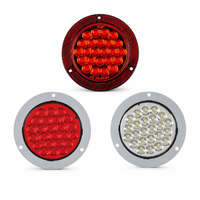 Nouveau feu arrière de camion LED américain 4 pouces 12V, feu de freinage, de clignotant et de recul, SAE DOT IP67