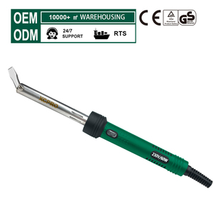 <span class=keywords><strong>Fer</strong></span> à <span class=keywords><strong>souder</strong></span> professionnel 220-240V à tête plate coudée 60W, préchauffage rapide avec support, outil de soudage pour réparation électronique - Product Image 1