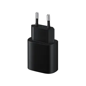 Fabrika orijinal Usb C tipi C veri cep telefonu kablosu güç adaptörü PD 25 Watt hızlı şarj duvar şarj seti samsung