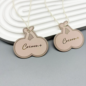 Heat-embossed LOGO clothing accessory <b>tags</b> - Product Image 5