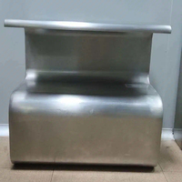 Banc à chaussures en acier inoxydable en forme de S GCC pour salle blanche GMP