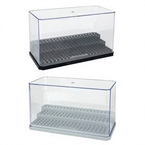 BLOCKMOC 10705 Boîte de présentation en plastique transparent de taille classique pour blocs de construction, figurines, développement de l'intelligence des enfants, à partir de 6 ans, conforme aux normes ASTM - Product Image 1