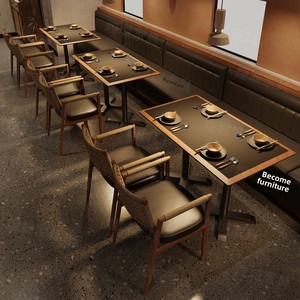 Ensemble table et chaises de restaurant Shanyefeng au design moderne et personnalisable, table à fondue, structure <span class=keywords><strong>en</strong></span> <span class=keywords><strong>bois</strong></span> massif - Product Image 2
