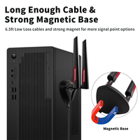 Antena de Varilla de Goma de Doble Banda 2.4G/5.8G, Adecuada para Routers Inalámbricos, Repetidores de Computadora, Drones FPV de Escritorio, Proyectos de Bricolaje para PS4