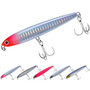 Jetshark isca de pesca de lápis duro para afundar, isca de plástico de alta qualidade 10g/14g/18g/24g 8cm/10cm