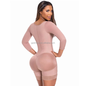 Fajas de compresión colombianas Fajas de control de postparto con faja de pechos gratis 34 mangas Doble refuerzo abdominal - Product Image 6