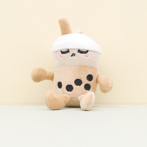 Niedliche Plüschtiere Boba Plüschfigur Leuchtender Schlüsselanhänger Kawaii Milchtee-Tasse Puppe Weicher Umweltfreundlicher Langlebiger Charm-Anhänger Accessoires - Product Image 4