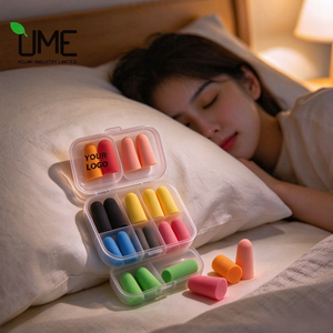 Regalo Promocional para Hoteles de Negocios, Tapones para los Oídos Modernos y Portátiles con Reducción de Ruido, Logotipo Personalizado, Espuma de PU Reutilizable, Cómodos y Suaves para Dormir - Product Image 2