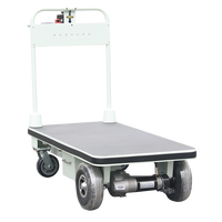Chariot de manutention électrique silencieux à plateforme plate pour le transport de marchandises