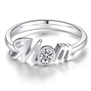 Anello Madre Figlia per Donne, Dolce Regalo per la Famiglia, Gioiello da Dito alla Moda - Product Image 6