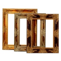 Junlin Cadre antique de haute qualité Cadre photo baroque doré Cadre de peinture en bois
