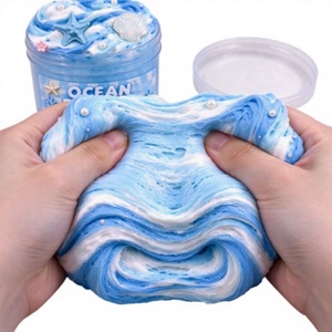 Set de Arcilla de Mantequilla de 70ml / 200ml al por Mayor, Slime de Frutas de 6 Colores, Lodo de Cristal, Algodón de Arcilla - Product Image 6