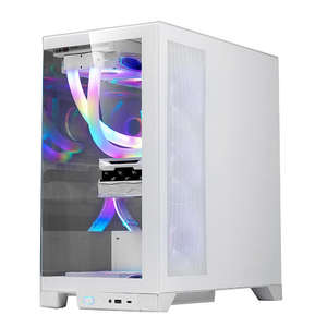 Boîtier <span class=keywords><strong>d</strong></span>'<span class=keywords><strong>ordinateur</strong></span> de bureau E-sports ATX Play Jia Prism PRO Mid Tower avec panneau latéral en acier refroidi par eau et fenêtre - Product Image 4