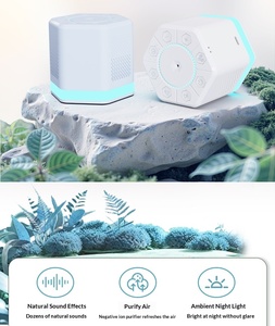Máquina de Ruido Blanco, Purificador de Aire con Iones Negativos y Altavoz con Luz Nocturna <span class=keywords><strong>para</strong></span> el Sueño del Bebé - Product Image 6