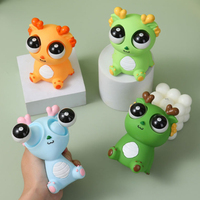 Jouet Dragon Squishy à Yeux Saillants, Jouet Dinosaure Mignon à Presser, Dragon Squishy à Yeux Saillants en TPR Souple, Jouet Dragon Sensoriel à Presser