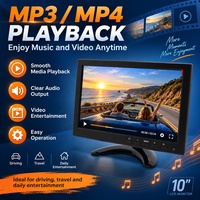 Écran d'affichage multimédia 10,1 pouces avec entrée vidéo multi-ports, lecteur audio, caméra de recul, moniteur pour camion lourd et camping-car