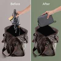 Sac de rangement de voyage en gros pour câbles, étui organisateur électronique personnalisé avec logo pour chargeur, batterie externe, souris et accessoires