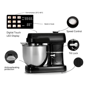 Batidora de Alimentos Cheftronic SM-A02P de 10L con Pantalla LED Táctil Digital, 2200W, 12 Velocidades y Función de Pulso, Electrodoméstico de Cocina - Product Image 1