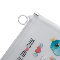 Vente en gros Sac pochette étanche A5 en plastique avec fermeture éclair pour classeurs de documents à l'école et au bureau