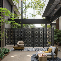 Clôture de jardin en acier galvanisé découpée au laser, écran d'intimité extérieur en métal perforé, clôture décorative pour cour arrière, personnalisable, Australie