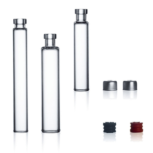 Cartouche d'encre en verre borosilicate rond transparent neutre de 3 ml avec compte-gouttes, type de scellage et option de logo personnalisé par sérigraphie - Product Image 2