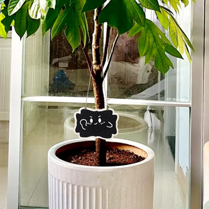 Mini panneau noir double face en bois à suspendre avec ficelle pour décoration intérieure, artisanat, étiquettes cadeaux - Product Image 4