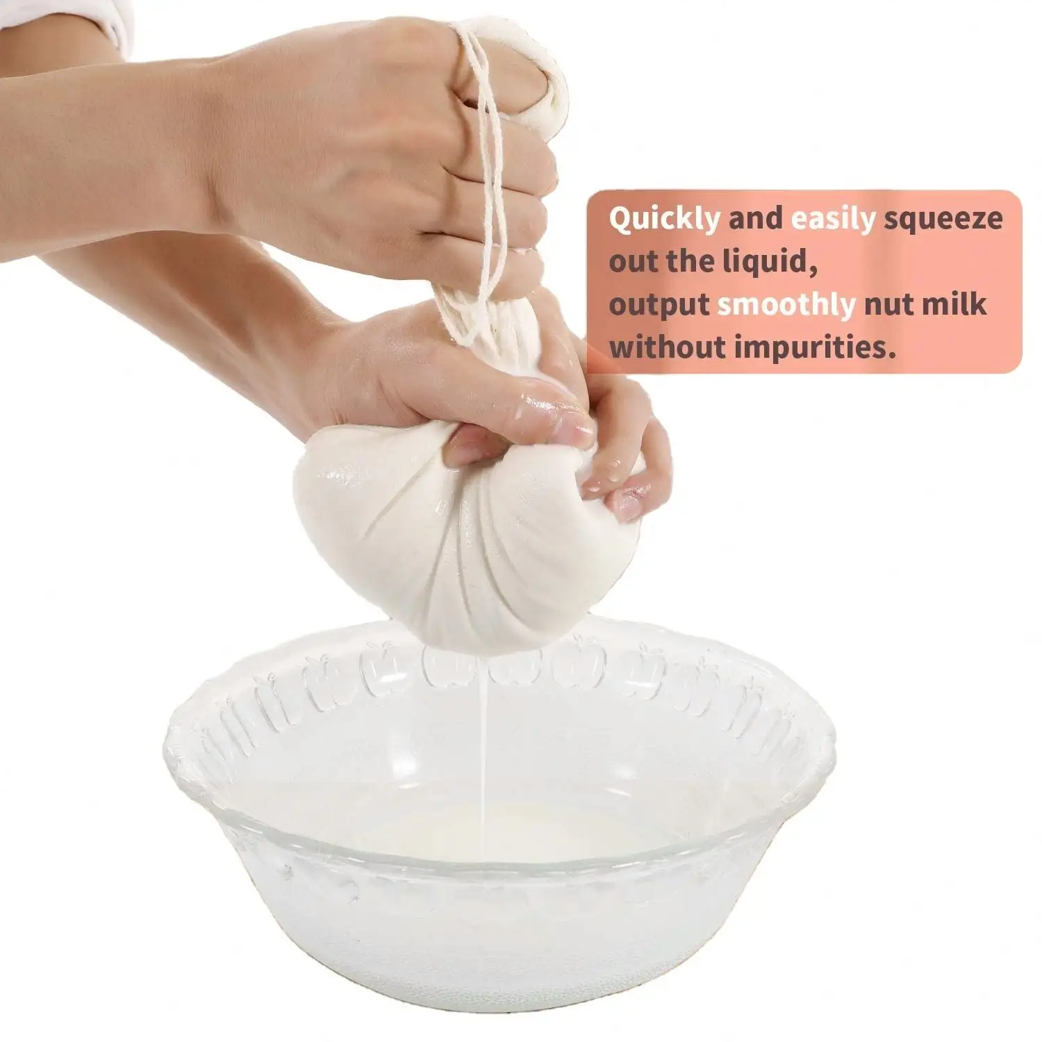 Hạt Sữa Túi Túi vải cho pho mát/sữa chua/nước trái cây tự nhiên vải bags8 "x10", 10''x12, 14''x14 3 gói 100% chưa tẩy trắng bông