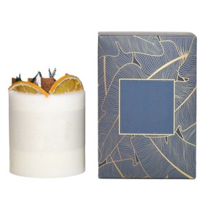 Handmade Dried Flower Scented <b>Candle</b> Round Soybean Mixed Wax Wedding Home Decoration <b>Gift</b> - Product Image 4