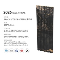 Panneaux muraux rainurés WPC effet pierre 100x9,5mm, en promotion, écologiques, résistants à l'humidité et à l'usure, certifiés CE, pour escaliers et salles de bain