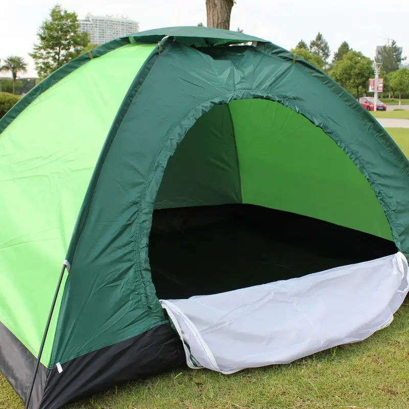 Çift tek katmanlı çift çadır açık kamp yağmur geçirmez Uv çadır toptan Oxford kumaş çadır