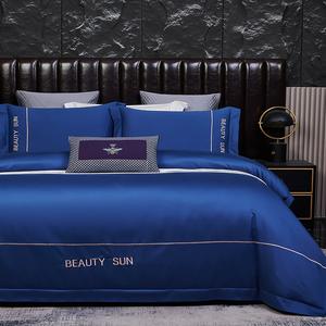 Perlengkapan Tempat Tidur Tekstil Mewah 100 Count Seprai Katun Mesir Set Seprai Ukuran Ganda Hangat untuk Musim Dingin - Product Image 5