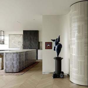 Meubles modernes sur mesure pour toute la maison, pour la conception d'un espace vide de villa, solution unique pour le salon, meubles en bois pour appartement - Product Image 5