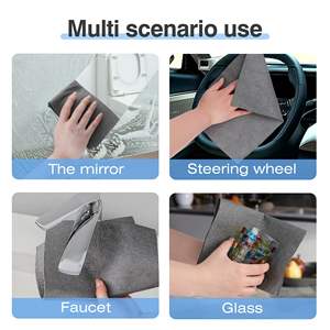 Panni Magici per la Pulizia Ispessiti in <span class=keywords><strong>Microfibra</strong></span> Senza Aloni all'Ingrosso di Fabbrica per Cucina Vetri Auto Asciugamani per Finestre ad Asciugatura Rapida - Product Image 5