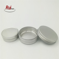 Pots cosmétiques, contenants à bonbons, pots de rangement vides, boîtes en métal aluminium scellées pour crème, 1oz, 2oz, 4oz, 30g, 60g, 120g