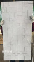 Revêtement mural intérieur souple, panneaux de pierre artificielle flexible en travertin, carreaux modernes d'extérieur en fausse pierre, argile modifiée 3D