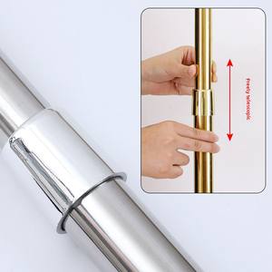 Mât de drapeau rétractable en acier inoxydable de 1,6 à 3 m pour intérieur, à poser au sol, pour la décoration de bureaux et salles de conférence, en vinyle polyester - Product Image 3