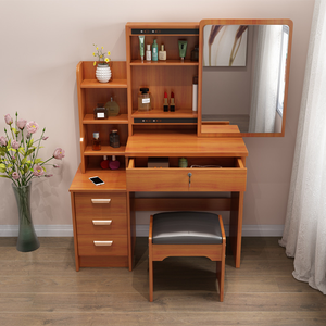 Armoires de rangement cachées chaudes <span class=keywords><strong>étagère</strong></span>s ouvertes commode avec miroirs amovibles <span class=keywords><strong>coiffeuse</strong></span> avec miroir à LED vanités de maquillage - Product Image 4