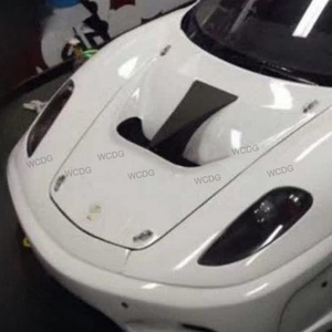 Pour Ferrari F430 2005-2009, version piste, pare-chocs avant en fibre de carbone amélioré, capot, couvercle d'aération, pièces de carrosserie, kit carrosserie - Product Image 5
