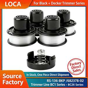 Cabezal de Repuesto para Desbrozadora RS-136-BKP A6226, Bobina de Hilo de Nylon de 1.6mm, 20FT/6.1M, Blanco, Compatible con Decker US CST GE ST EU GL, 41g, 1 Año de Garantía - Product Image 3