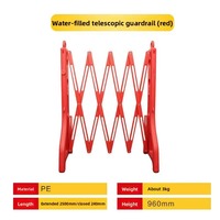 Barrera de Aislamiento Plegable de Seguridad con Barandilla Reflectante de Alta Visibilidad
