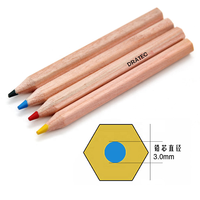 Boîte en bois kraft naturel OEM d'usine, ensemble de crayons de couleur miniatures de 3,5 pouces, logo personnalisé, crayons de couleur miniatures en bois naturel FSC, promotionnels, en vrac