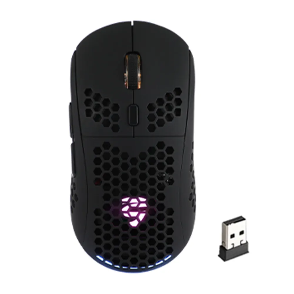 Mouse da gioco wireless Mouse da Computer ottico retroilluminato RGB ricaricabile per Mouse da gioco Wireless ergonomico per PC portatile