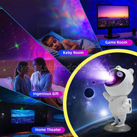 Nouveau Projecteur Astronaute Galaxie Étoilé, Lampe de Nuit LED Ciel Étoilé pour Chambre à Coucher, Décoration Maison, Cadeau d'Anniversaire Enfant